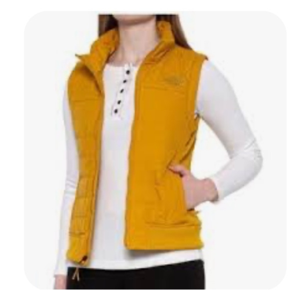The North Face Women’s Quilted Insulated Vest – Mustard Yellow EUC 🌟 Women’s XS